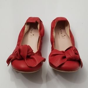 Ferca 81 red leather flats